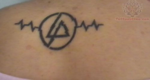 Lower Back Linkin Park Logo Tattoo